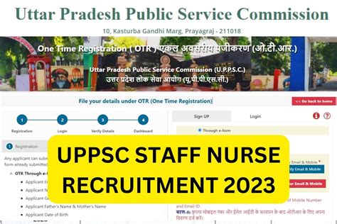 uppsc form 2023 apply online staff nurse